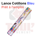 Lance cotillons bleu pr&ecirc;t &agrave; l'emploi
