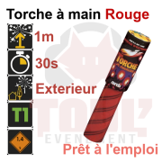Torche à main blanche 30 secondes
