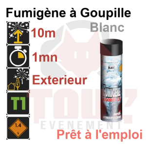 Fumig&egrave;ne &agrave; goupille blanc