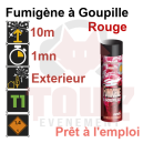 Fumig&egrave;ne rouge &agrave; goupille