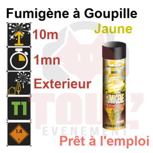 Fumig&egrave;ne jaune &agrave; goupille 