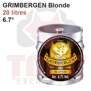 F&ucirc;t 20L Grimbergen Blonde &mdash; Location &agrave; Toulouse (Remboursable sous condition)