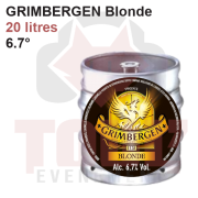Fût 20L Grimbergen Blonde — Location à Toulouse (Remboursable sous condition)