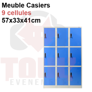 Location armoire 9 casiers pour consignes - vestiaires