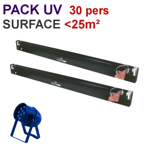 SOIRE UV 30: Pack Lumière Noire pour 30 personnes SOIRE UV 30: Pack Lumière Noire pour 30 personnes