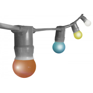 Location Guirlande lumineuse Guinguette "Village" 40m 40 lampes multi couleurs