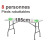 Location Table rectangulaire 6/8 pers pliante