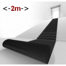 Moquette &eacute;v&eacute;nementielle noire pour stands, expo, largeur 2m, au m&egrave;tre lin&eacute;aire