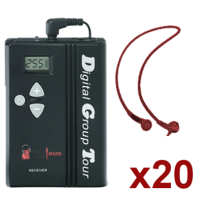 Location Pack Visite guidee SonoPourTous Numerique: micro serre tete + 20 casques + Valise de charge Location Pack Visite guidee SonoPourTous Numerique: micro serre tete + 20 casques + Valise de charge