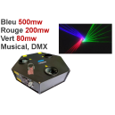 Location laser Laser centre-piste 3 têtes RGB TRIDENT 780mw