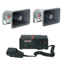 Location pack Sono voiture sur allume-cigare avec haut-parleurs pavillon, micro et lecteur USB