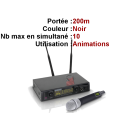Location Micro "main" HF sans fil longue portée 200m