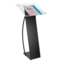 Location pupitre de conf&eacute;rence en m&eacute;tal noir format A3.Dimensions : hauteur 102 cm