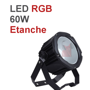 Location projecteur LED COB étanche couleur 60W Location projecteur LED COB étanche couleur 60W