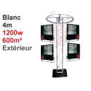 Location Totem &eacute;clairant  Ext&eacute;rieur - 1600w-600m&sup2; - blanc Jour