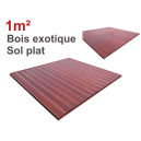 Location 1m2 plancher, parquet en bois exotique
