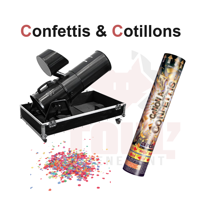 Location canons confettis et cotillons - Toulouse